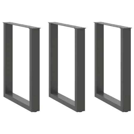Patas mesa centro forma U 3 uds antracita 70x(72-73) cm acero de , Patas para mesas - Ref: Foro24-4013202, Precio: 119,72 €, ...