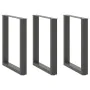 Patas mesa centro forma U 3 uds antracita 70x(72-73) cm acero de , Patas para mesas - Ref: Foro24-4013202, Precio: 119,72 €, ...