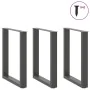 Patas mesa centro forma U 3 uds antracita 70x(72-73) cm acero de , Patas para mesas - Ref: Foro24-4013202, Precio: 119,72 €, ...