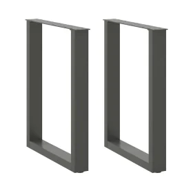 Patas mesa centro forma U 2uds antracita 70x(72-73)cm acero de , Patas para mesas - Ref: Foro24-4013186, Precio: 84,68 €, Des...