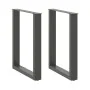 Patas mesa centro forma U 2uds antracita 70x(72-73)cm acero de , Patas para mesas - Ref: Foro24-4013186, Precio: 84,68 €, Des...