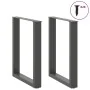 Patas mesa centro forma U 2uds antracita 70x(72-73)cm acero de , Patas para mesas - Ref: Foro24-4013186, Precio: 84,68 €, Des...
