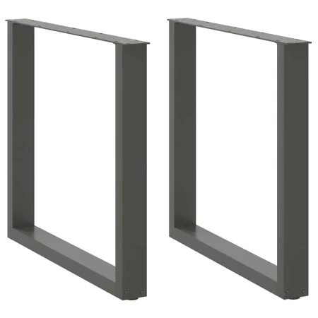 Patas mesa centro forma U 2uds antracita 80x(72-73)cm acero de , Patas para mesas - Ref: Foro24-4013190, Precio: 92,27 €, Des...