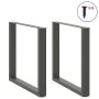 Patas mesa centro forma U 2uds antracita 80x(72-73)cm acero de , Patas para mesas - Ref: Foro24-4013190, Precio: 92,27 €, Des...