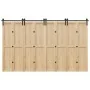Kit de herrajes para puertas correderas acero negro 366 cm by , Door items - Ref: Foro24-3295803, Price: 181,96 €, Discount: %