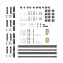 Kit de herrajes para puertas correderas acero negro 366 cm by , Door items - Ref: Foro24-3295803, Price: 181,96 €, Discount: %