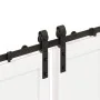 Kit de herrajes para puertas correderas acero negro 366 cm by , Door items - Ref: Foro24-3295803, Price: 181,96 €, Discount: %