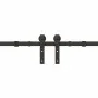 Kit de herrajes para puertas correderas acero negro 366 cm by , Door items - Ref: Foro24-3295803, Price: 181,96 €, Discount: %