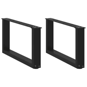 Patas de mesa de centro forma U 2uds acero negro 70x(30-31) cm by , Table legs - Ref: Foro24-4013144, Price: 61,12 €, Discoun...