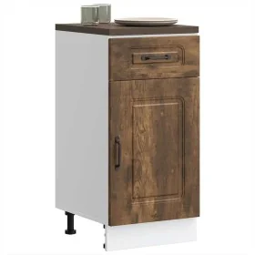 Mueble bajo de cocina Kalmar de madera ingeniería roble ahumado de , Armarios de cocina - Ref: Foro24-853472, Precio: 80,59 €...