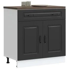 Mueble bajo de cocina Kalmar madera de ingeniería negra de , Armarios de cocina - Ref: Foro24-853498, Precio: 106,71 €, Descu...