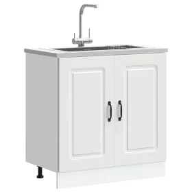 Mueble bajo para fregadero Kalmar blanco 80x46x81,5 cm de , Armarios de cocina - Ref: Foro24-853447, Precio: 77,65 €, Descuen...