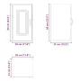 Mueble de pared cocina Kalmar madera contrachapada roble sonoma de , Armarios de cocina - Ref: Foro24-853540, Precio: 46,80 €...