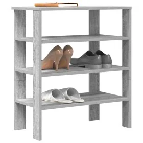 Mueble zapatero madera contrachapada gris sonoma 61x32x70 cm de , Zapateros y organizadores de calzado - Ref: Foro24-859847, ...