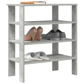 Mueble zapatero madera contrachapada gris hormigón 61x32x70 cm de , Zapateros y organizadores de calzado - Ref: Foro24-859845...