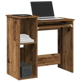 Escritorio estantes madera ingeniería envejecida 84x40x78 cm de , Escritorios - Ref: Foro24-860452, Precio: 71,31 €, Descuent...