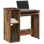 Escritorio estantes madera ingeniería envejecida 84x40x78 cm de , Escritorios - Ref: Foro24-860452, Precio: 71,31 €, Descuent...