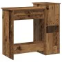 Escritorio estantes madera ingeniería envejecida 84x40x78 cm de , Escritorios - Ref: Foro24-860452, Precio: 71,31 €, Descuent...