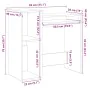 Escritorio estantes madera ingeniería envejecida 84x40x78 cm de , Escritorios - Ref: Foro24-860452, Precio: 71,31 €, Descuent...