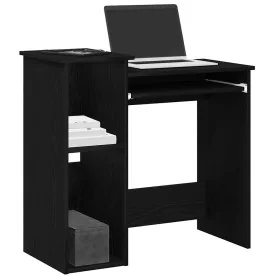 Escritorio con estantes contrachapada negro 84x40x78 cm von , Schreibtische - Ref: Foro24-860446, Preis: 80,97 €, Rabatt: %