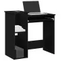 Escritorio con estantes contrachapada negro 84x40x78 cm de , Escritorios - Ref: Foro24-860446, Precio: 80,97 €, Descuento: %