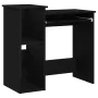 Escritorio con estantes contrachapada negro 84x40x78 cm de , Escritorios - Ref: Foro24-860446, Precio: 80,97 €, Descuento: %