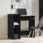 Escritorio con estantes contrachapada negro 84x40x78 cm de , Escritorios - Ref: Foro24-860446, Precio: 80,97 €, Descuento: %