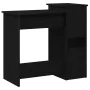 Escritorio con estantes contrachapada negro 84x40x78 cm de , Escritorios - Ref: Foro24-860446, Precio: 80,97 €, Descuento: %