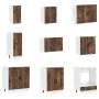 Mueble cocina Porto roble ahumado 14 pzas madera contrachapada de , Armarios de cocina - Ref: Foro24-3314996, Precio: 1,00 €,...