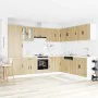 Mueble cocina Porto roble sonoma 14 pzas madera contrachapada de , Armarios de cocina - Ref: Foro24-3314994, Precio: 993,39 €...