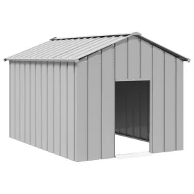 Caseta para perros con techo acero galvanizado 113x153x101 cm de , Casetas para perros - Ref: Foro24-4100920, Precio: 128,22 ...