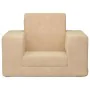 Sofá cama infantil felpa suave color crema de , Mobiliario para bebés y niños pequeños - Ref: Foro24-4104787, Precio: 38,47 €...