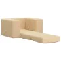 Sofá cama infantil felpa suave color crema de , Mobiliario para bebés y niños pequeños - Ref: Foro24-4104787, Precio: 38,47 €...
