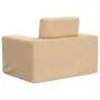 Sofá cama infantil felpa suave color crema de , Mobiliario para bebés y niños pequeños - Ref: Foro24-4104787, Precio: 38,47 €...