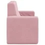 Sofá para niños de 2 plazas de felpa suave rosa de , Mobiliario para bebés y niños pequeños - Ref: Foro24-4104801, Precio: 47...