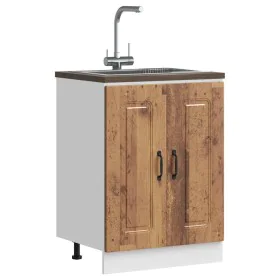 Mueble bajo para fregadero Kalmar madera vieja 60x46x81,5 cm de , Armarios de cocina - Ref: Foro24-853445, Precio: 78,08 €, D...