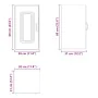 Armario de pared para cocina Kalmar de roble ahumado de , Armarios de cocina - Ref: Foro24-853542, Precio: 45,54 €, Descuento: %