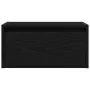 Mesita de noche de pared con luces LED roble negro de , Muebles TV - Ref: Foro24-860213, Precio: 57,29 €, Descuento: %