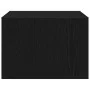 Mesita de noche de pared con luces LED roble negro de , Muebles TV - Ref: Foro24-860213, Precio: 57,29 €, Descuento: %