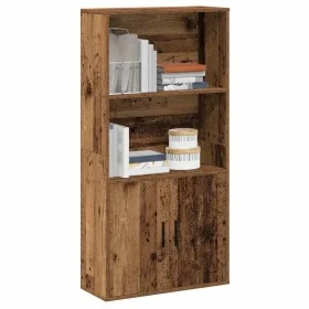Estantería madera de ingeniería color envejecido 60x24x120 cm de , Librerías y estanterías - Ref: Foro24-860425, Precio: 67,8...