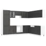Mueble de cocina Lucca negra 14 piezas madera contrachapada de , Armarios de cocina - Ref: Foro24-3314982, Precio: 1,00 €, De...