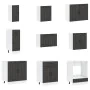 Mueble de cocina Lucca negra 14 piezas madera contrachapada de , Armarios de cocina - Ref: Foro24-3314982, Precio: 1,00 €, De...
