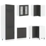 Mueble de cocina Lucca negra 14 piezas madera contrachapada de , Armarios de cocina - Ref: Foro24-3314982, Precio: 1,00 €, De...