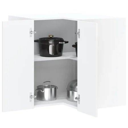 Armario de cocina de esquina pared Kalmar blanca de alto brillo de , Armarios de cocina - Ref: Foro24-853619, Precio: 92,46 €...
