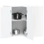 Armario de cocina de esquina pared Kalmar blanca de alto brillo de , Armarios de cocina - Ref: Foro24-853619, Precio: 92,46 €...