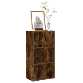Estantería madera de ingeniería roble ahumado 40x24x77 cm de , Librerías y estanterías - Ref: Foro24-860368, Precio: 54,51 €,...