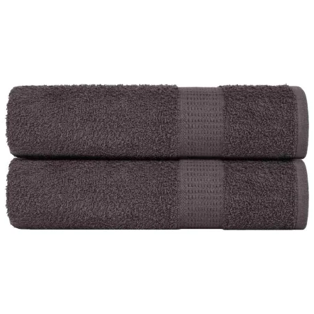 Toallas de ducha 2 uds 100% algodón antracita 70x140 cm 360 gsm de , Toallas - Ref: Foro24-136685, Precio: 23,90 €, Descuento: %