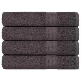 Törülközők 4 db antracit 100x200 cm 360 gsm 100% pamut de , Toallas - Ref: Foro24-136698, Precio: 65,12 €, Descuento: %