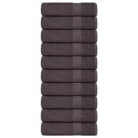 Toallas invitados 10uds 100% algodón antracita 70x140cm 360gsm de , Toallas - Ref: Foro24-136687, Precio: 84,35 €, Descuento: %