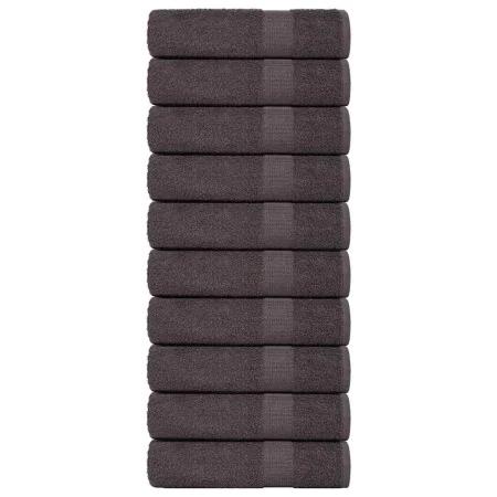 Toallas invitados 10uds 100% algodón antracita 70x140cm 360gsm de , Toallas - Ref: Foro24-136687, Precio: 84,35 €, Descuento: %